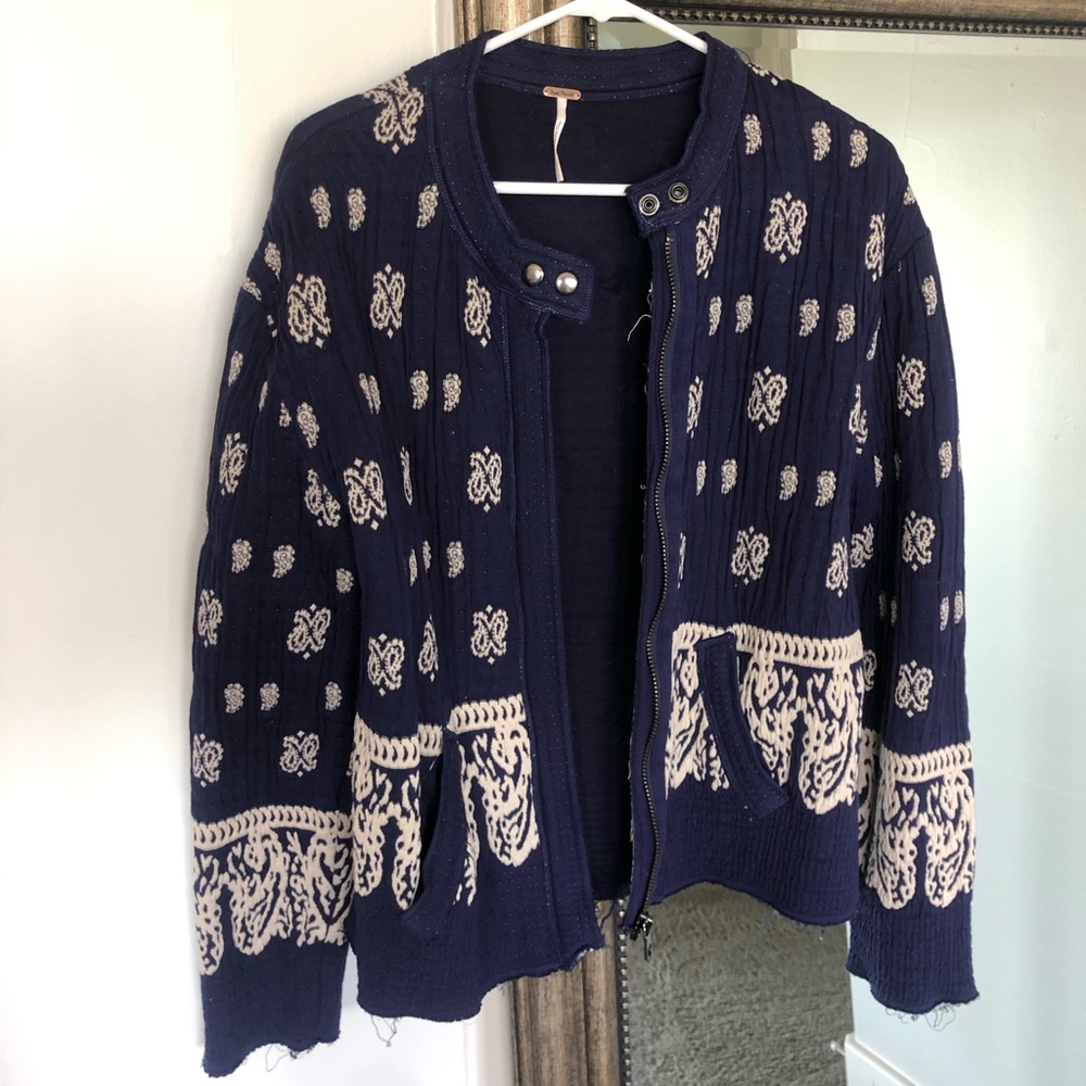 FREE PEOPLE purple jacket light weight